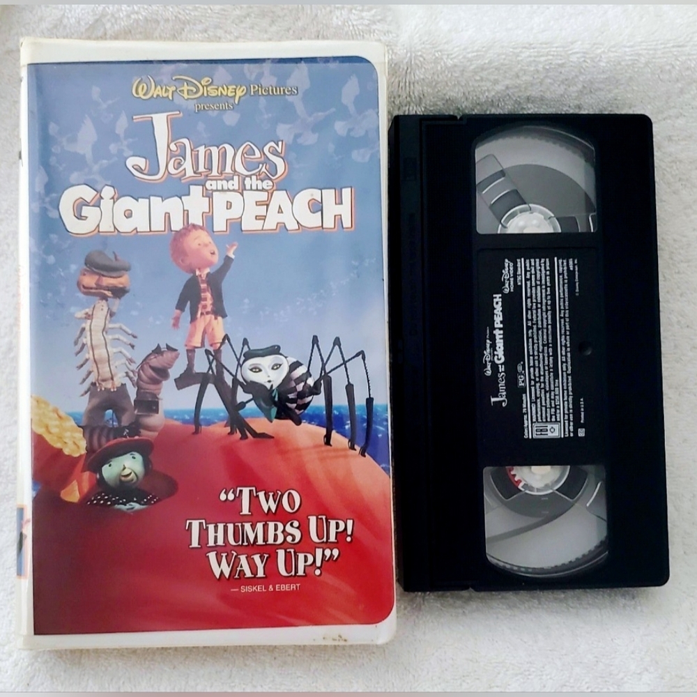 James And The Giant Peach VHS Tape Disney 1996 Clam Shell Case